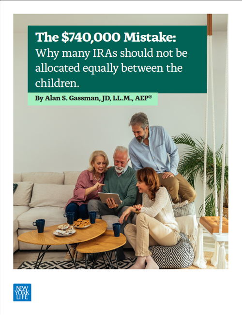 The $740,000 Mistake:  Why many IRAs should not be allocated equally between the children. Thumbnail